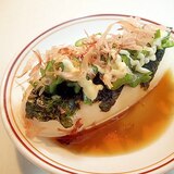 味ぽん/マヨで　韓国海苔とオクラとおかかの冷奴